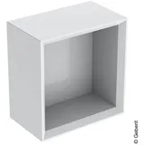Geberit Wandbox 22,5x23,3x13,2cm, qu., w/lack. hochgl.