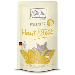 MjAMjAM – Wellness 125g MjAMjAM Katze Sparpaket 24x125g Wellness Haut und Fell Huhn