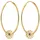 Elli Creolen Blume gold 925 Sterling Silber onesize