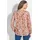 GOLDNER Florale Druckbluse mit V-Ausschnitt orange 54