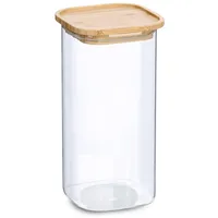 Zeller Vorratsglas m. Bambusdeckel, 900 ml, ca. 10 x
