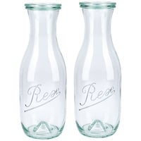 Weck 1-Liter-Pyramidenflasche REX von Weck (2er-Set) (2Stck.)