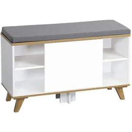 KESPER Schuhschrank 77 x 48 x 30 cm Braun/Grau/Weiß