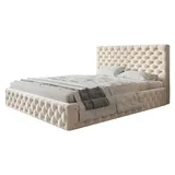 alpimeble Polsterbett 180 x 200 cm Beige
