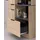 Parisot Meuble Küchenbuffet Eiche Dunkelgrau, Holz, 100x186x45 cm, Küchen,