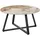 Beliani Couchtisch Metall Marmoroptik schwarz/weiß/beige rund modernes Design Ivins