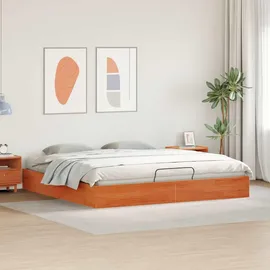 vidaXL Ottoman Bettgestell 200 x 200 cm Braun