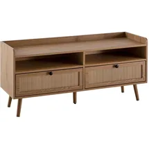 FineBuy TV-Board Lowboard 120 x 56 x 39 cm Braun Holz