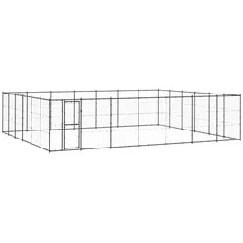 vidaXL Outdoor-Hundezwinger Stahl 50,82 m2