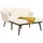 stilvora Sonnenliege 120 x 130 cm Beige