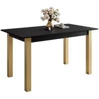 lookway Arton Gold 80 x 77 x 140 cm schwarz
