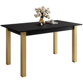 lookway Arton Gold 80 x 77 x 140 cm schwarz