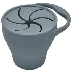 the cotton cloud Snackbecher aus Silikon Smokey Blue, 260ml-350ml