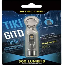 Nitecore Erwachsene Unisex TIKIGITDB Leuchtende Taschenlampe, blau, Lg : 55mm-Dia-Tête : 14,7mm