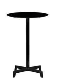 Resol SPUTNIK Runder Tisch Indoor, Outdoor Ø60 Schwarzer Fuß - Schwarzes Tischplatte