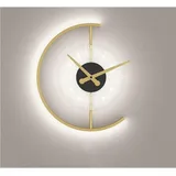 Tonchean - LED-Wanduhr, 3-stufig dimmbare digitale Wanduhr, Wecker mit großen Zahlen für Schlafzimmer, Büro, Wecker, Wanduhr zum Aufhängen (Farbe: