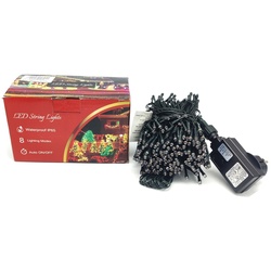350 LED Lichterkette 35 Meter Beleuchtung mit Netzstecker Farbwechseleinstell...