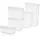Emsa Optima rechteckig transparent 0,45 l 5-teiliges Set