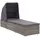 furnicato Sonnenliege 195 x 60 x 110 cm Grau
