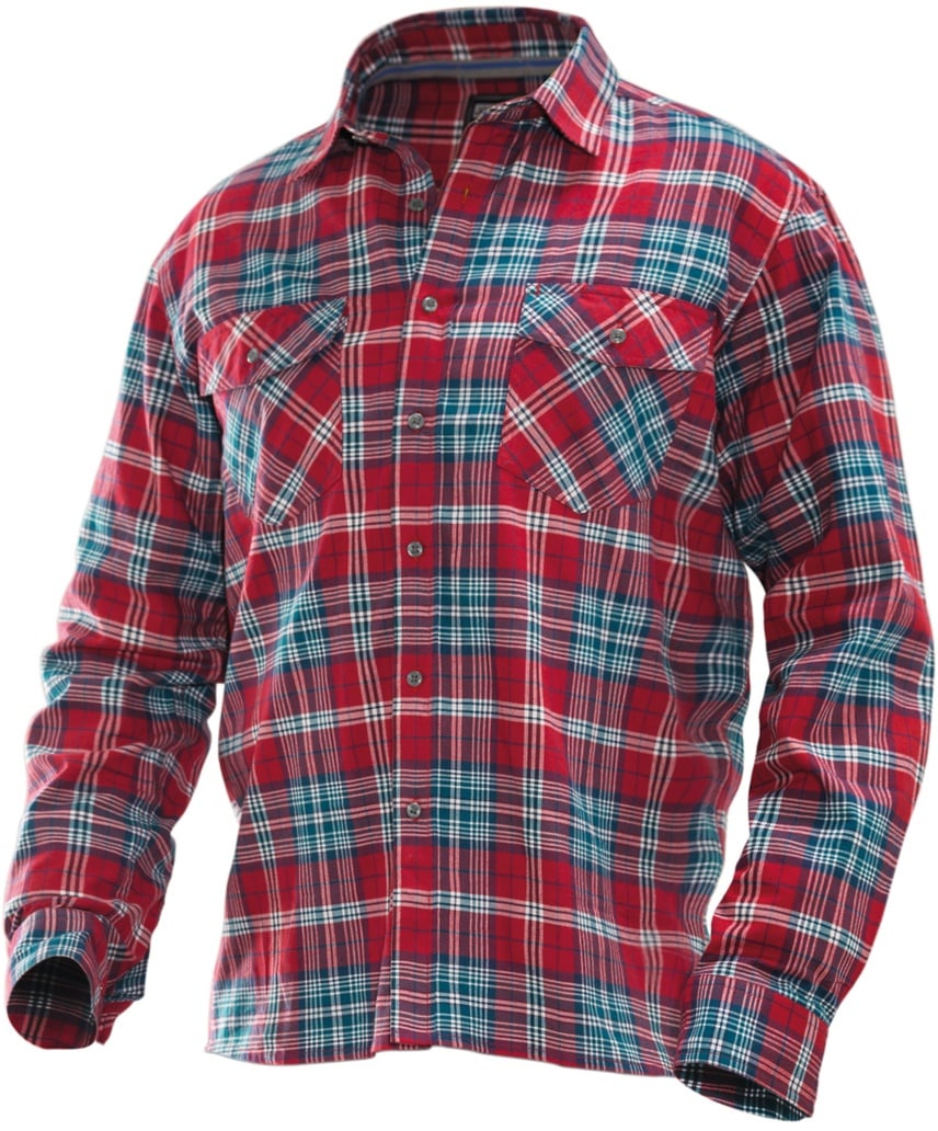 Jobman Flanellhemd 5138 Rot - M