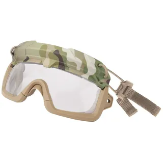 ATAIRSOFT Taktisch Anti Nebel Sicherheitsschutz 2 Modi Schutzbrille Brille für Airsoft Militär Wandern Paintball Jagd (MC)