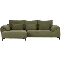 Carryhome Ecksofa Dunkelgrün, - 311x176 cm,