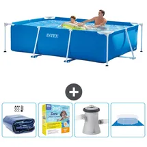Intex Rahmenschwimmbecken rechteckig – 260x160x65 cm – Zubehör CB8 Blau No Size