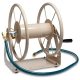 Liberty Garden Products 703-2 Mehrzweck-Schlauchtrommel aus Stahl, für den Garten, Wand-/Bodenmontage, Hellbraun