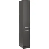 kochstation Apothekerschrank KS-Utah 30 x 60 x 200 cm Grau