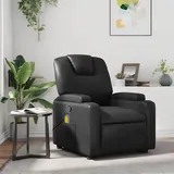 vidaXL Massagesessel 88 x 97 x 0 cm Schwarz Kunstleder mit Fernbedienung