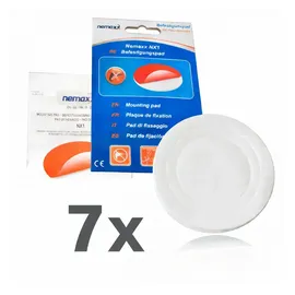 Nemaxx Rauchmelder Befestigungspad Ø80 mm Weiß 7 St.