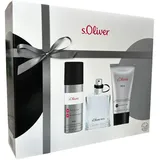 S.Oliver Men Eau de Toilette 30 ml + Deo Spray 50 ml + Shower Gel 75 ml Geschenkset