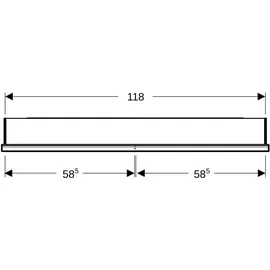 Geberit ONE 120 cm weiß mit ComfortLight