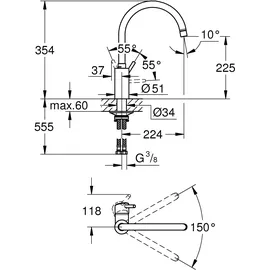 Grohe Concetto supersteel 32661DC3
