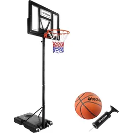 Tectake Basketballkorb Dirk Schwarz 230 - 305 cm