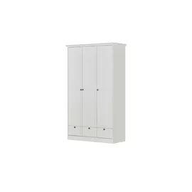 Finori Drehtürenschrank Landwood 120 x 200 x 51 cm Weiß