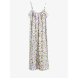 bonprix Kleid mit Volant, lila, 44