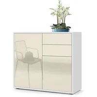 Vladon Kommode, Creme, 79x74x36 cm, Wohnzimmer, Kommoden & Sideboards,