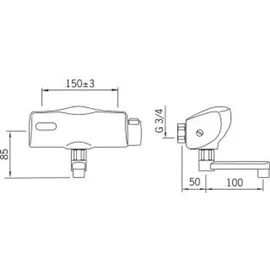 Hansa HansaElectra Sensor-Armatur chrom 64462201