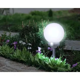 NÄVE Dekoleuchte Kunststoff H: 26 cm Solar weiß