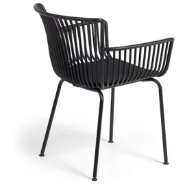 Natur24 4-er Set Stuhl Surpika Kunststoff Schwarz