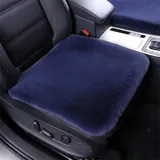 champracer Lammfell Autositzbezug, Flauschige Pelz-Autositz-Kissen, Lammfell SitzbezüGe Auto Vordersitze, Universal Fit PlüSch Auto Sitzkissen Winter Warm (Blau)