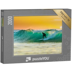 puzzleYOU Puzzle Sonnenaufgang: Surfen, 2000 Puzzleteile, puzzleYOU-Kollektionen Sport, Surfen, Menschen
