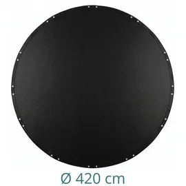 Relaxdays Runde Poolabdeckung Schwarz 420 cm