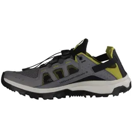 Salomon Techamphibian 5 Wanderschuhe - Castlerock / Willow / Black - EU 42 2/3