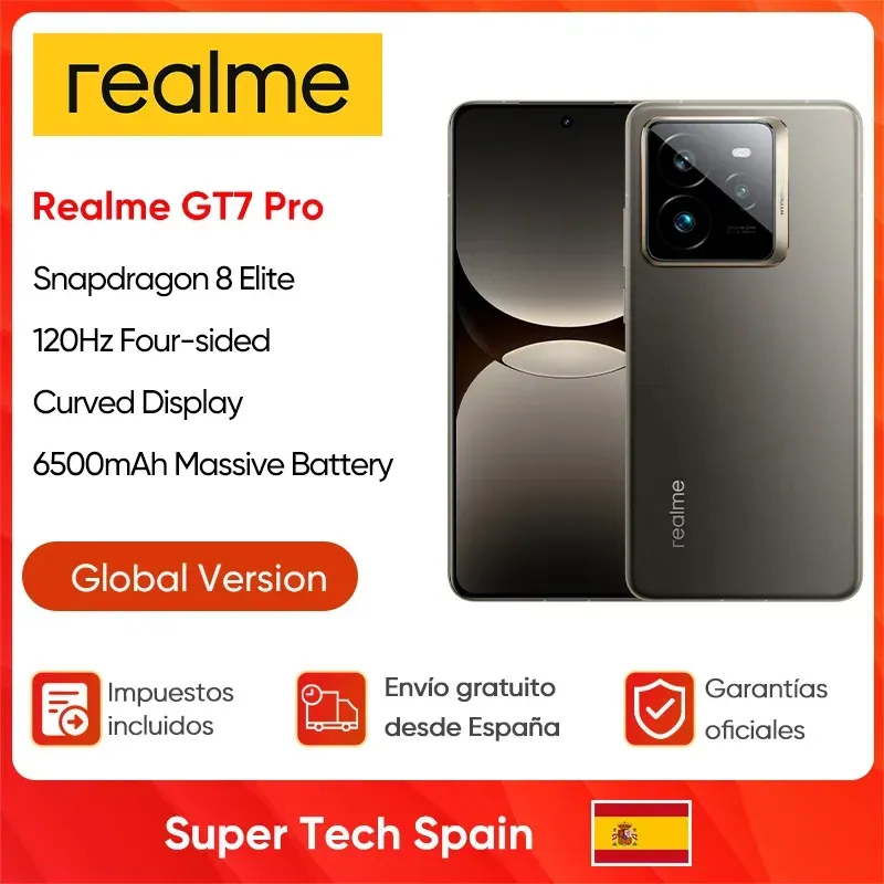 Realme GT7 Pro 5G Smartphone 12GB 256GB/512GB Snapdragon 8 Elite 6,78 