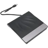 Externes DVD Laufwerk, USB 3.0 und Typ C Dual Ports Low Noise Dos Boot und Systemwiederherstellungsprobleme CD Brenner, Eigenständiger Plug and Play Betrieb für CD DVD für Win10(Blu-Ray-Brennen)
