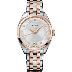 Mido Belluna Royal Lady M024.307.22.116.00 - Weißes Perlmutt,PVD Beschichtung bicolor - 33mm