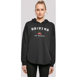 Sweatshirt F4NT4STIC "Driving Home Weihnachten", Damen, Gr. M, schwarz, Obermaterial: 100% Baumwolle, casual, oversize, Langarm ohne Bündchen, Sweatshirts, Weihnachten, Geschenk, Logo