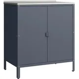 casa.pro Bolognano Schrank 92 x 80 x 50 cm Dunkelgrau